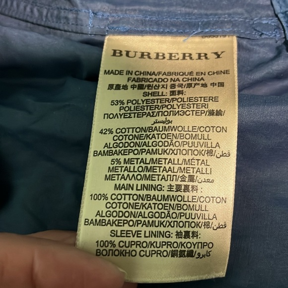 Burberry Brit rain coat, almost new, size US 10 - Picture 7 of 9